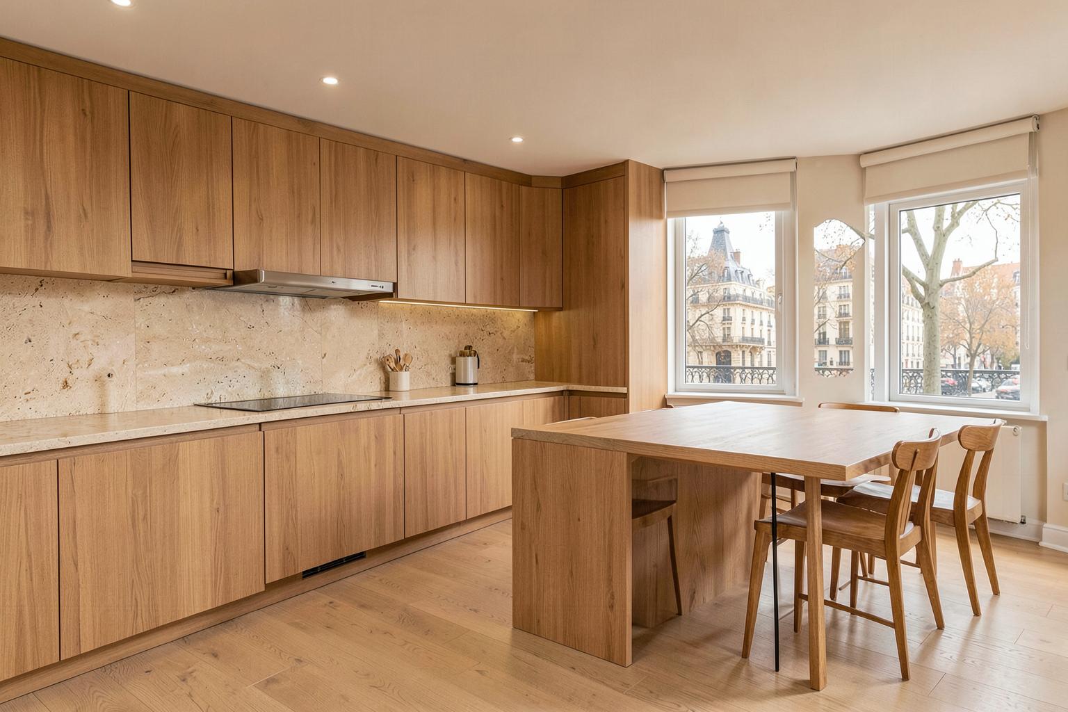 Cocina después de la reforma junto al Retiro