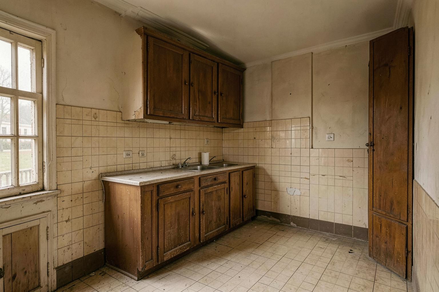 Cocina antes de la reforma junto al Retiro
