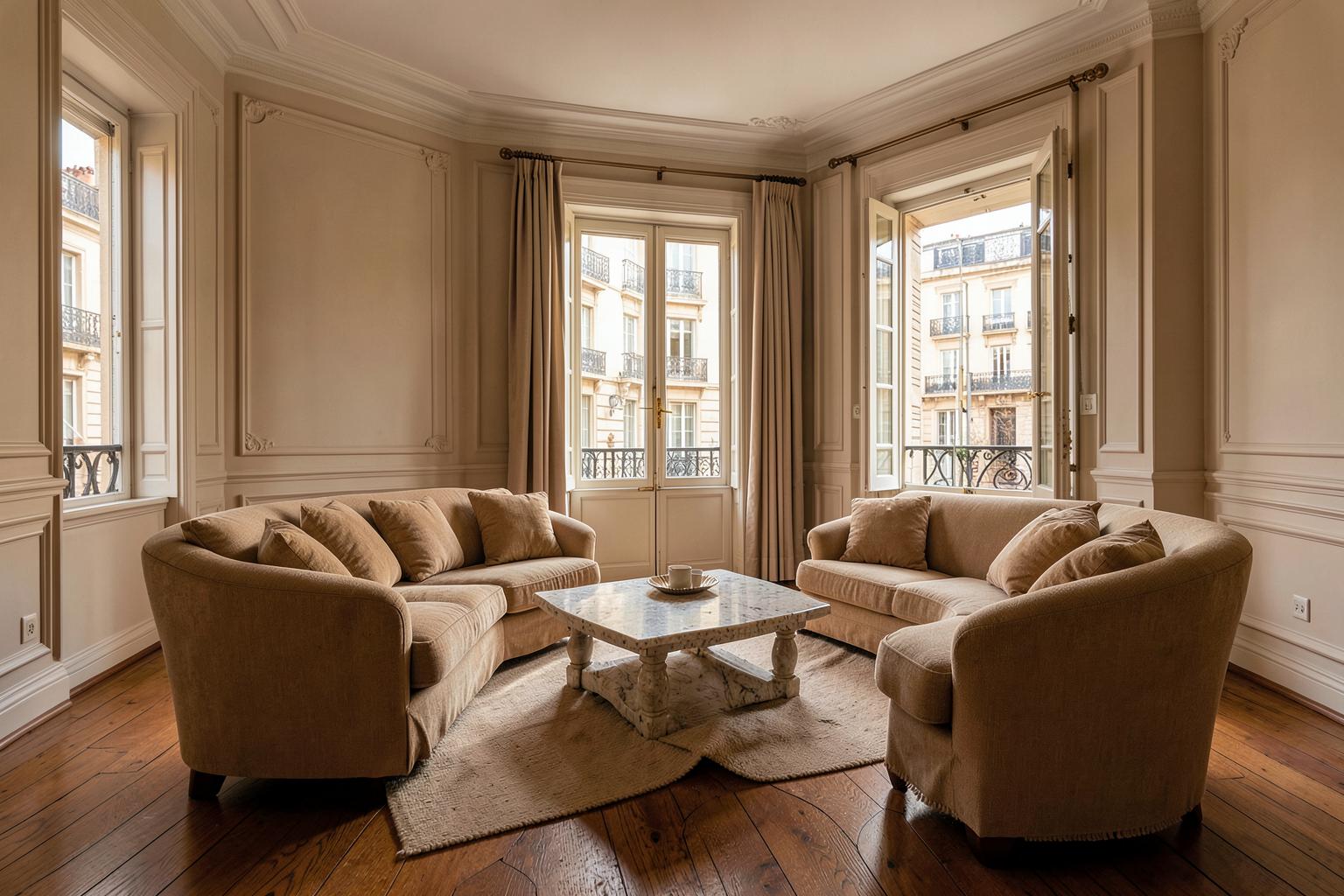 Salón reformado en el barrio de Salamanca