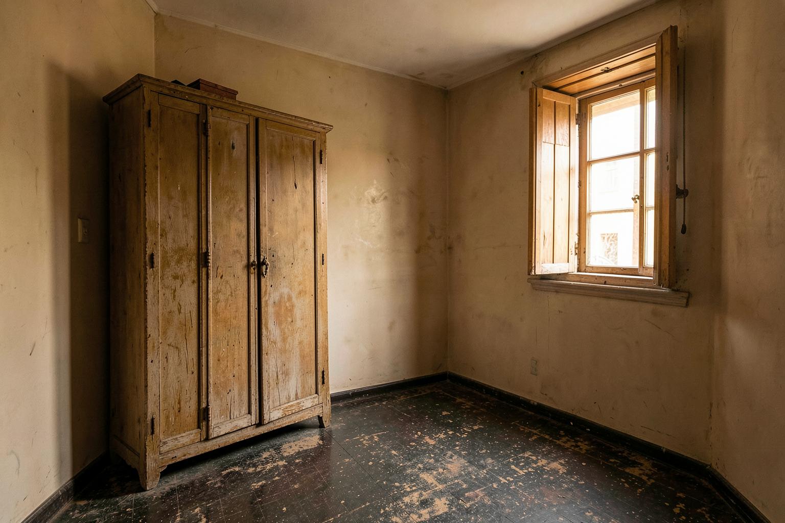 Dormitorio antes de la reforma en la calle Velázquez